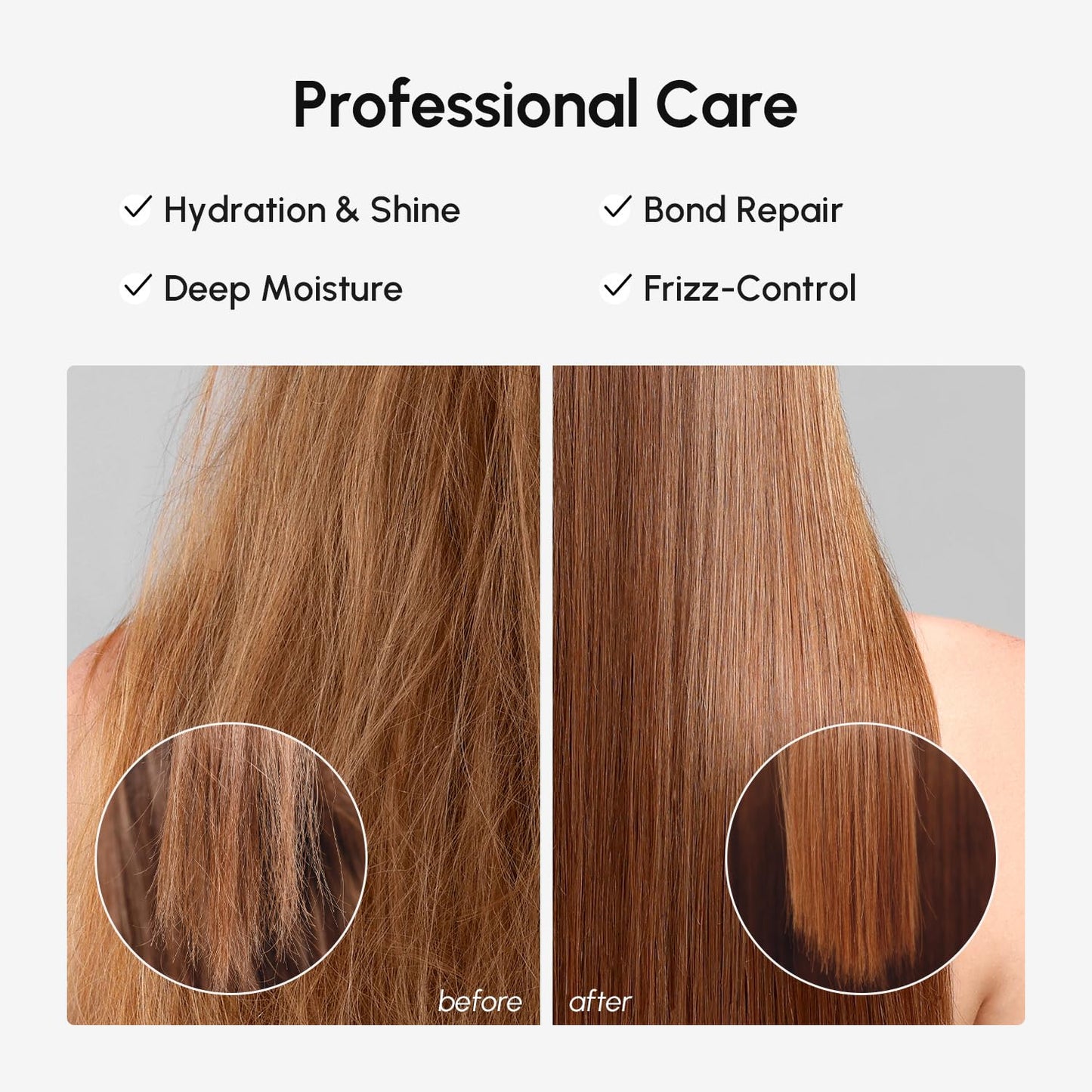 MAREE Deep Conditioning Hair Mask for Damaged Hair Treatment – Keratin Hair Care for Hydrating Growth Repair Moisturizing – Dry Curly Color Refreshing – 10 Fl Oz, White