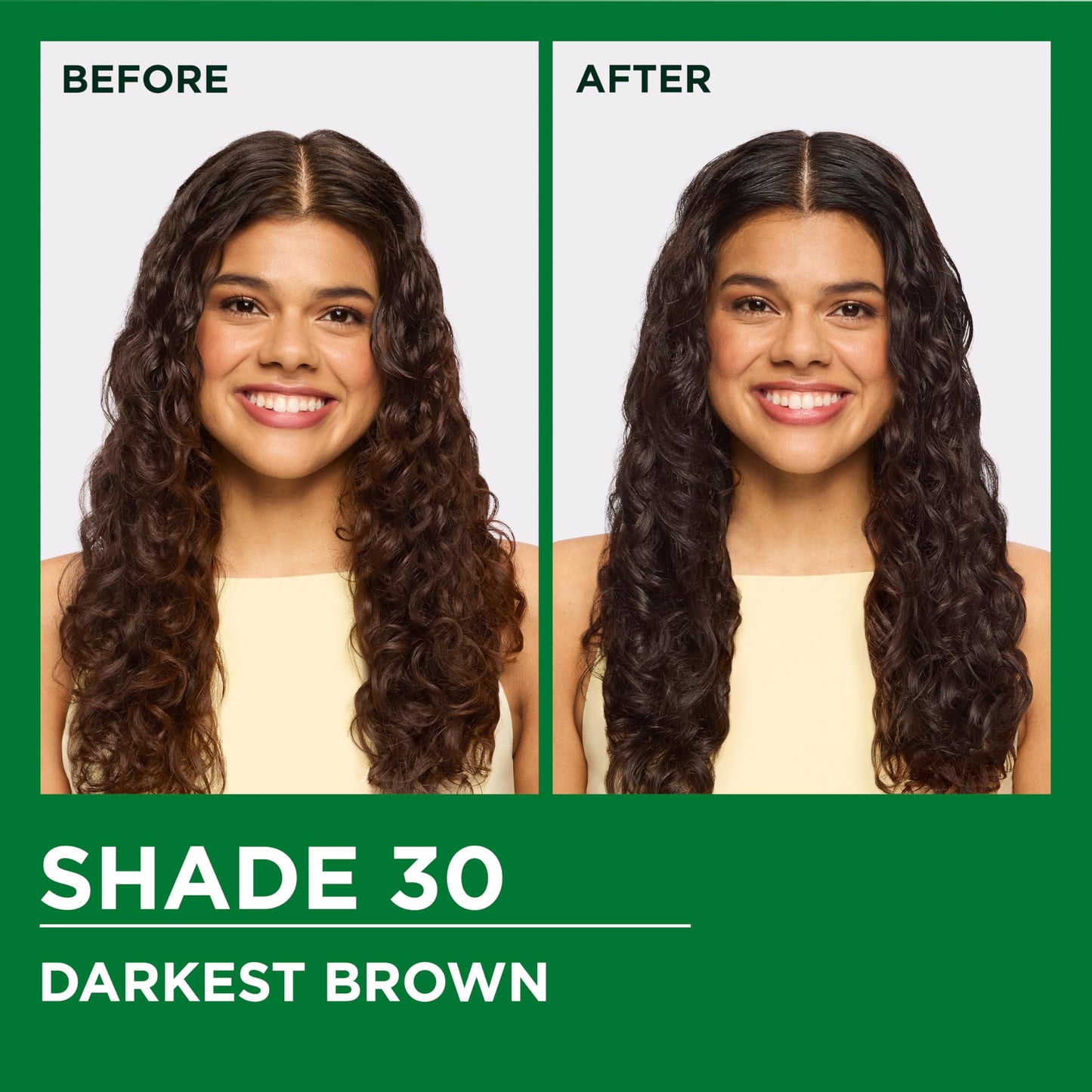 Garnier Nutrisse Ultra Crème Hair Color, Permanent Hair Dye with 100% Gray Coverage, Vegan & Cruelty-Free, 30 Darkest Brown (Sweet Cola), 1 Count