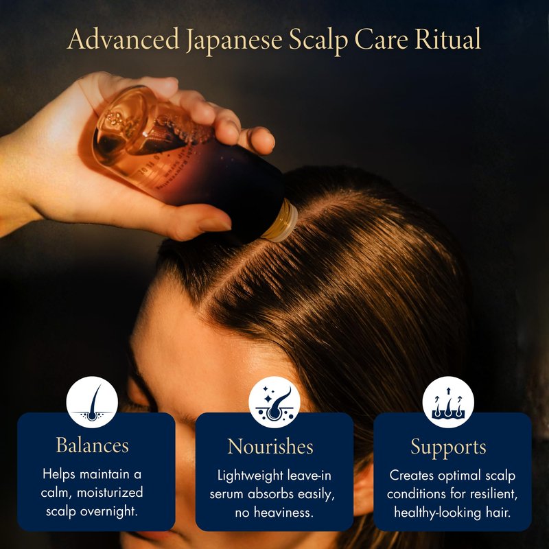 YOLU - Scalp Serum with Rosemary Extract - Japanese Overnight Scalp Treatment for Dry, Oily, Itchy & Sensitive Skin - Leave-In Scalp Care - Fragrance of Neroli & Jasmine - 4.0 fl oz