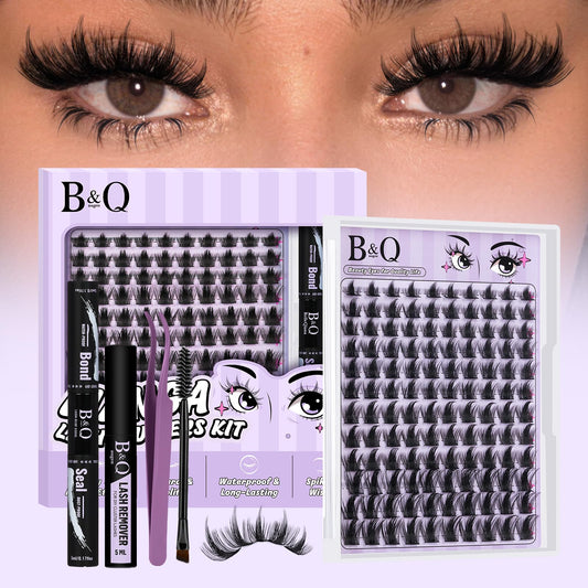B&Q Manga Lash Clusters Kit DIY 8-18mm Reusable Eyelash Clusters Kit