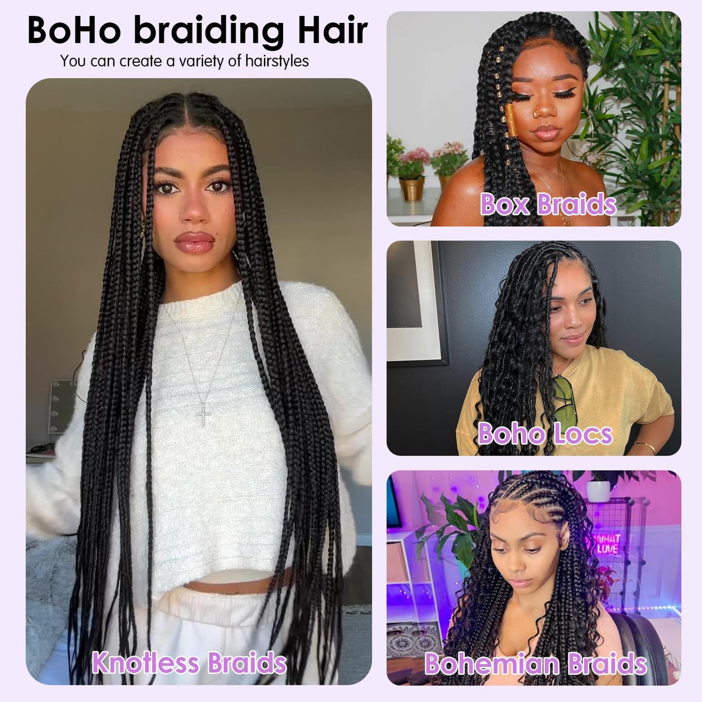 Human Braiding Hair for Boho Braids 18 Inch Deep Wave Bulk Human Hair for Braiding 100% Unprocessed Brazilian Virgin Hair Bulk No Weft for Knotless Bohemian Braids Wet and Wavy
