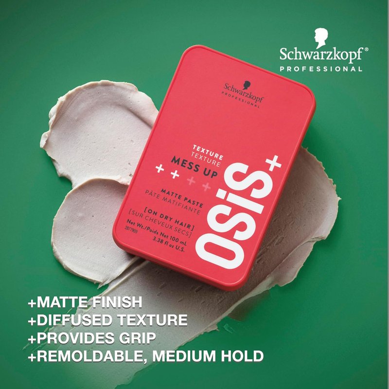 OSiS+ Mess Up Matte Styling Paste | Medium Control & Flexible Hold