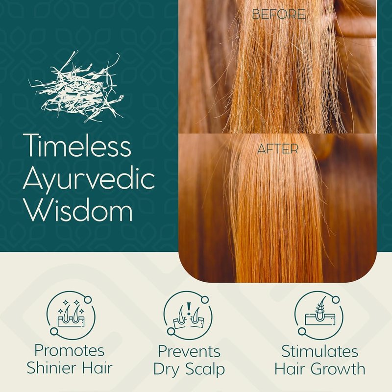 Empyreal Shine Hair Serum - Ayurvedic Growth & Hydration with Ashwagandha, Amla & Rosemary Oils | 50 mL