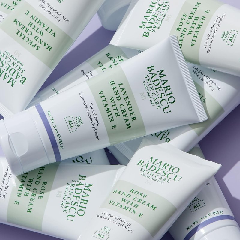 Mario Badescu Rose Hand Cream - Non-Greasy, Fast-Absorbing Moisturizer for Dry Hands | 3 Oz