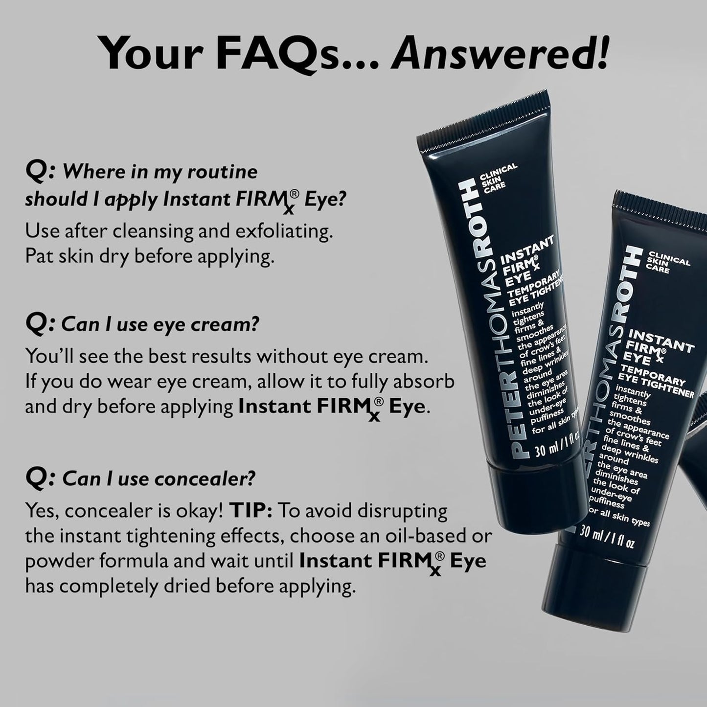 Peter Thomas Roth Instant FIRMx Eye Tightener - Easy-Wear Formula for Firming & Smoothing | Pack of 2