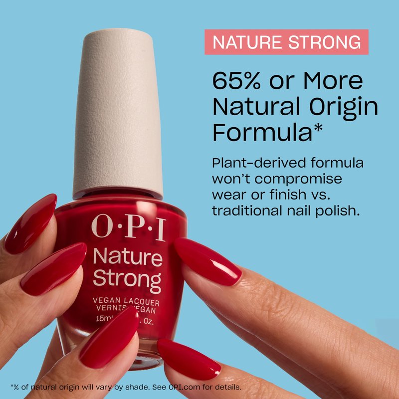 OPI Nature Strong Cauliflower Power | Semi-Sheer Soft Warm White Crème Natural Origin Nail Polish LE | Plant Based, Vegan, Cruelty Free