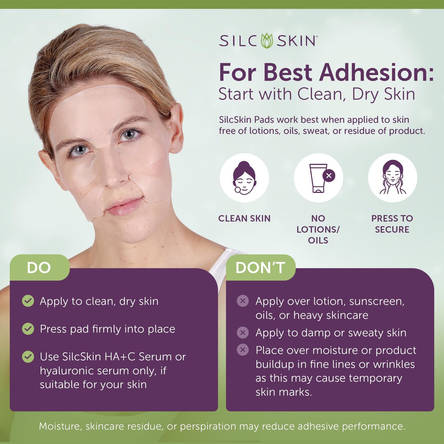 Silc Skin Silicone Eye Pads For Fine Lines, 60 Day Supply