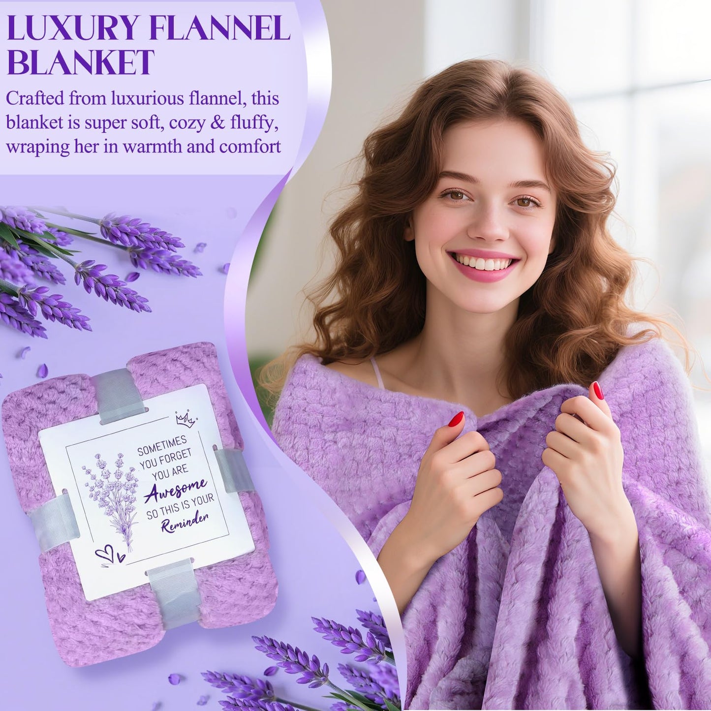 Kaulbiat Valentines Day Gifts for Her -12 Pcs Birthday Gifts for Women Mom Her Best Friend Sister Grandma, Self Care Gift Get well Relaxing Spa Thank you Sympathy Gift Basket Set