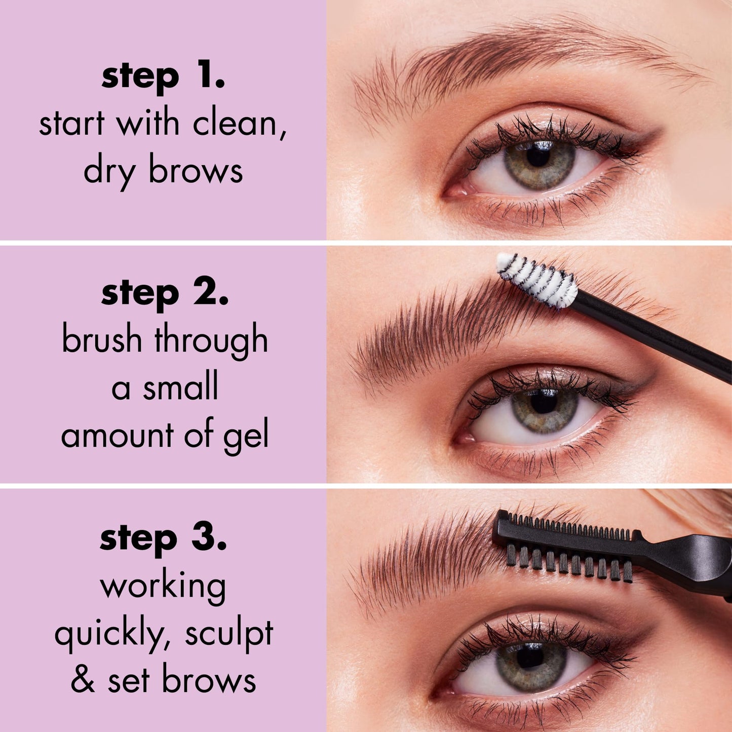 e.l.f. Brow Laminating Gel, Strong-Hold, Clear-Drying & Water-Resistant Brow Gel Creates Laminated Brows, Comb & Sculpt Brows, Vegan & Cruelty-free