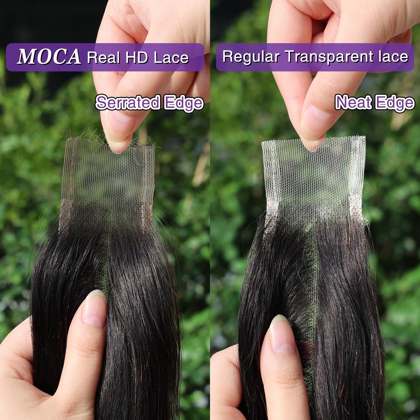 2x6 HD Lace Closure 18 Inch, SKINLIKE 0.095mm Ultra-thin Invisible Real Swiss Lace Closure Only,Straight RAW Virgin Human Hair Single Knot Pre-Plucked with Baby Hair