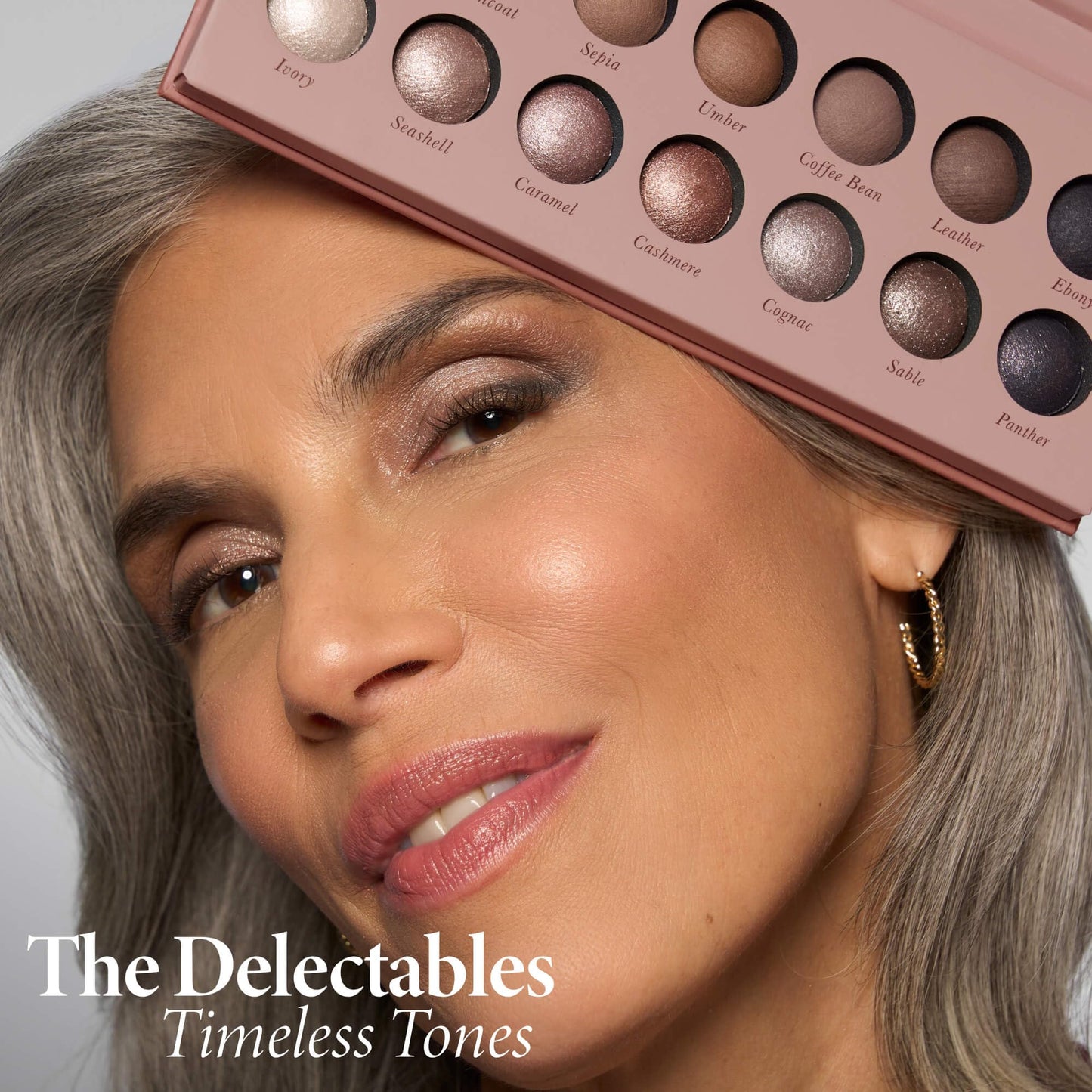 LAURA GELLER NEW YORK The Delectables Timeless Tones Baked Eyeshadow Palette | 14 Pigmented Eyeshadows Blendable Everyday Look
