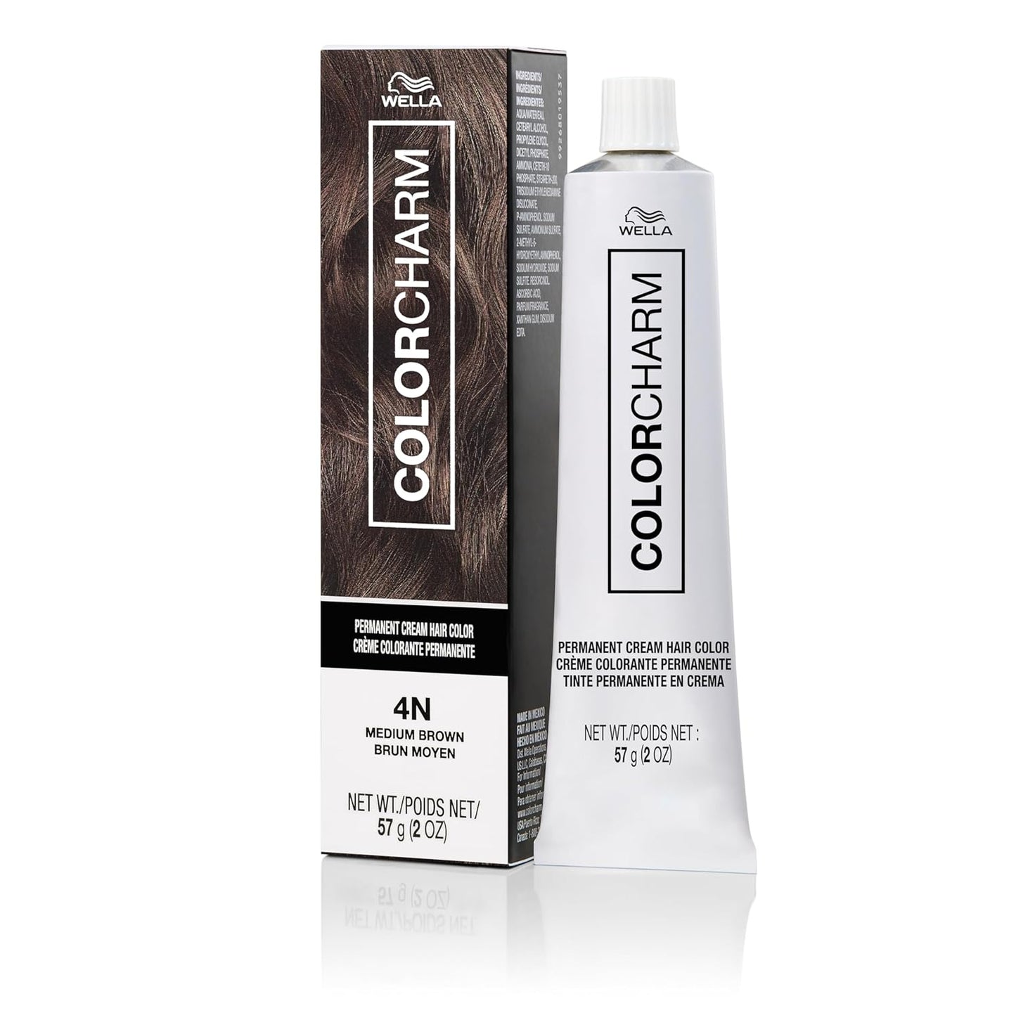 COLORCHARM Permanent Cream Hair Dye - Brown Hair Color | Medium to Golden Caramel Shades | 100% Gray Coverage, Vegan Formula | 2 oz.