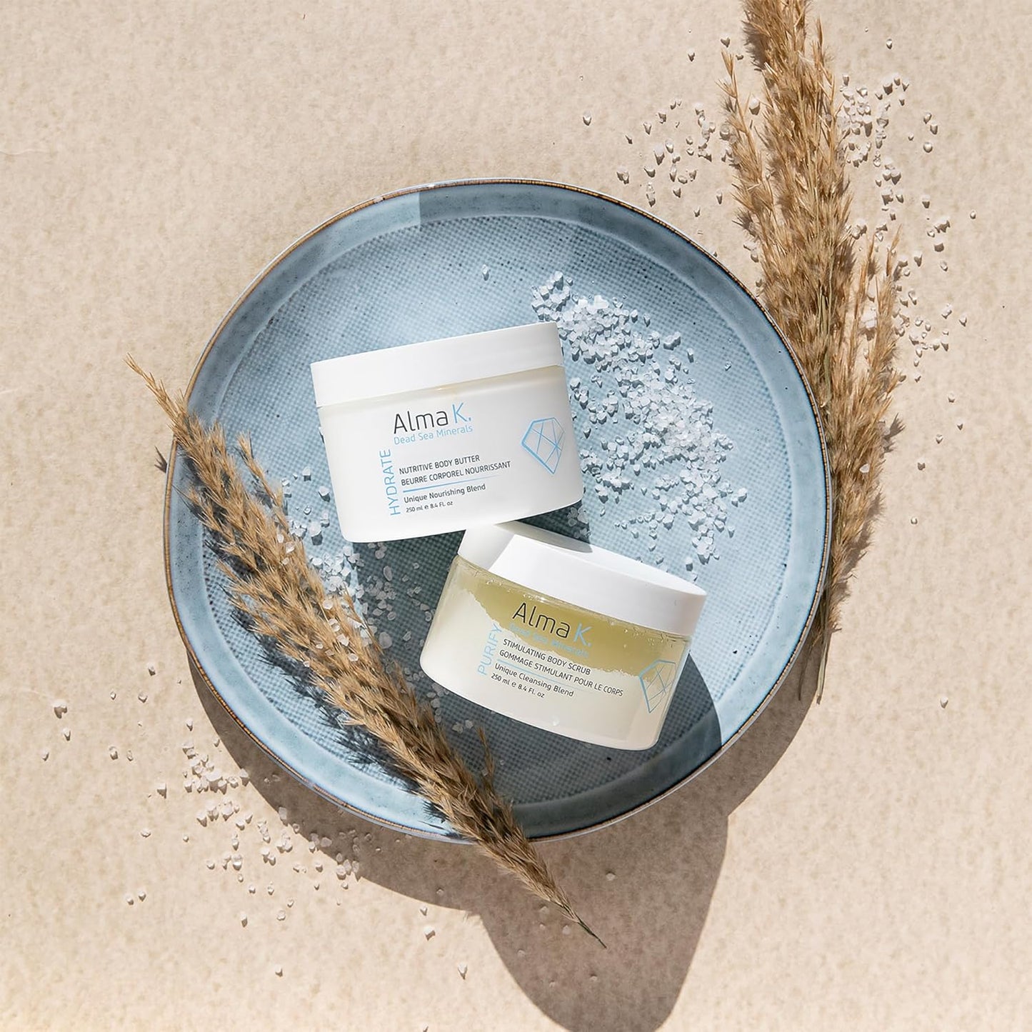 Alma K Nutritive Body Butter - Deep Hydration Cream with Shea Butter & Dead Sea Minerals | 8.45 oz for All Skin Types