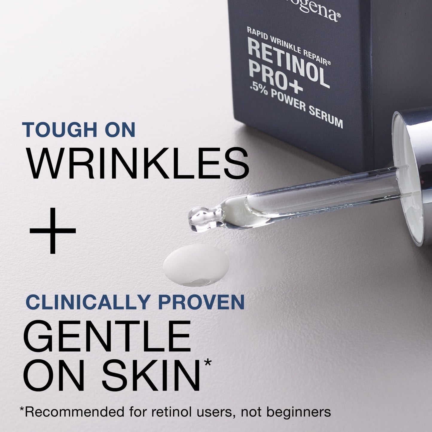 Neutrogena Anti-Aging Rapid Wrinkle Repair Retinol Regenerating Cream, 0.5 Oz Mini, & Neutrogena Anti-Aging Rapid Wrinkle Repair Retinol Pro+ 0.5% Power Serum, Travel Size 1 Fl. Oz