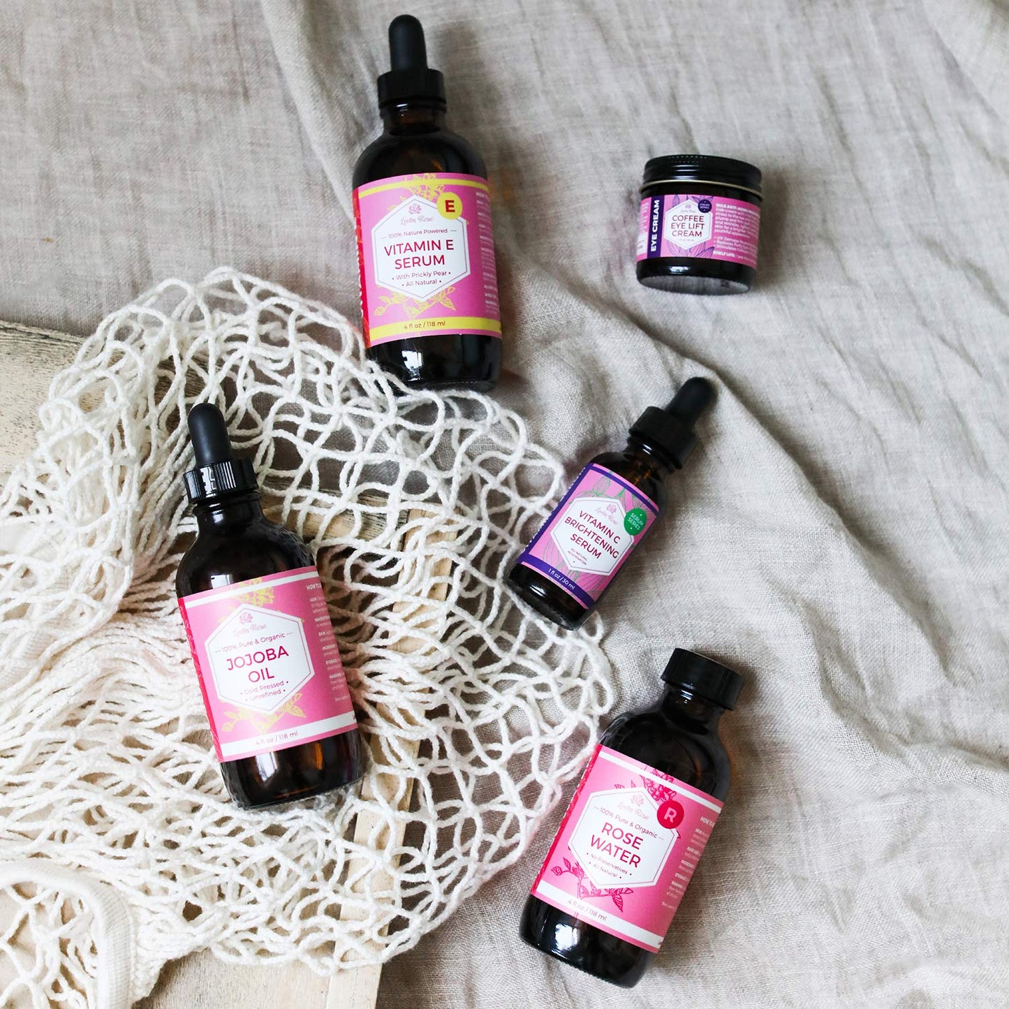 Leven Rose Vitamin E Oil Serum for Face and Skin, 4 fl oz Hydrating Serum Moisturizer, Multi Use Body Hair and Nail Oil
