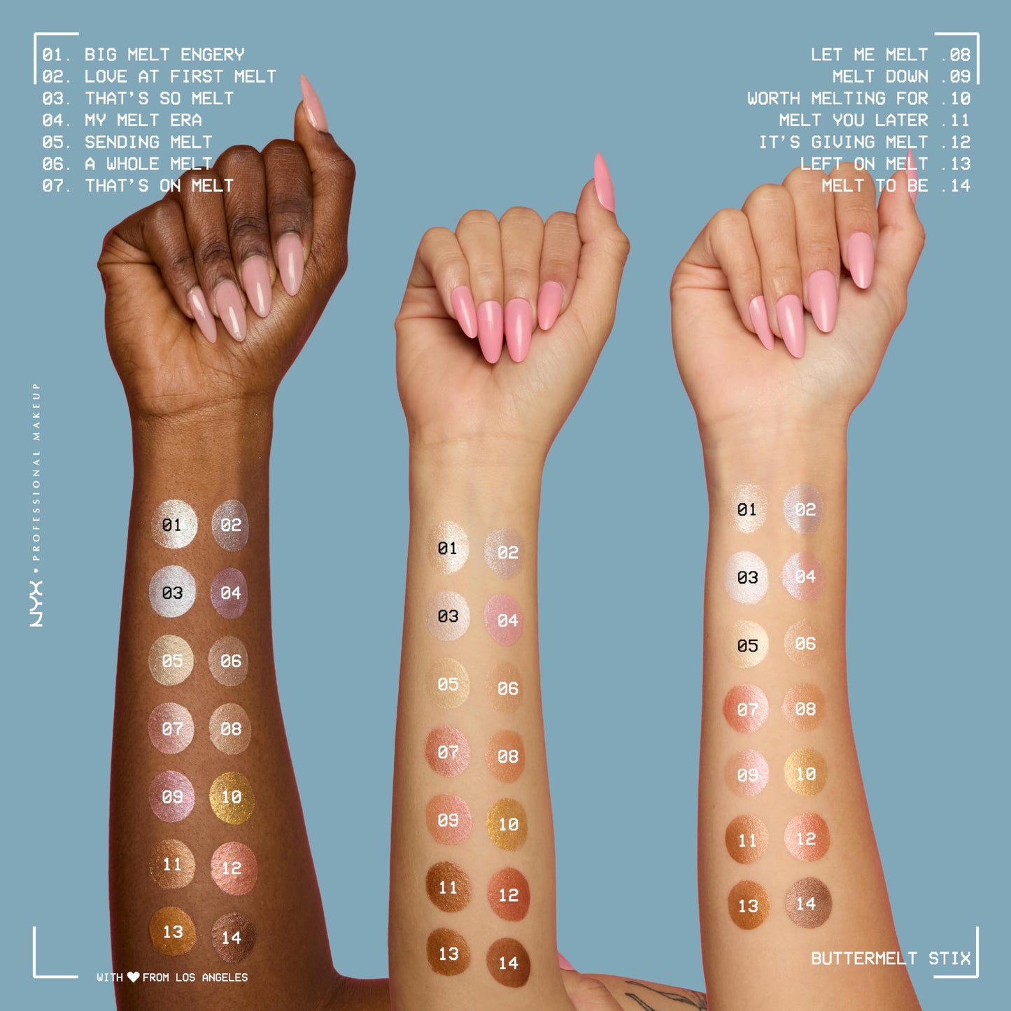 NYX PROFESSIONAL MAKEUP Buttermelt Glaze Stix, Non-Greasy Highlighter Stick With Up To 8HR Make Up Wear - 06 A Whole Melt (Gold)