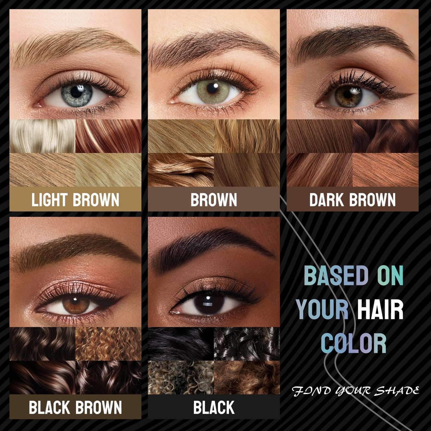 Eyebrow Pen - Eyebrow Pencil, Brow Pencil 2-in-1 Dual-Ended Microblading Eyebrow Pen with Micro-Fork-Tip and Precise Brush-Tip Create Natural Hair-Like Brows, Last All-Day, Dark Brown