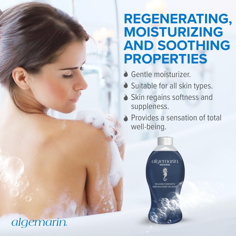 Algemarin Original Scent Foam Bath – European Sea Aromatherapy (1-Pack, 500 ml)