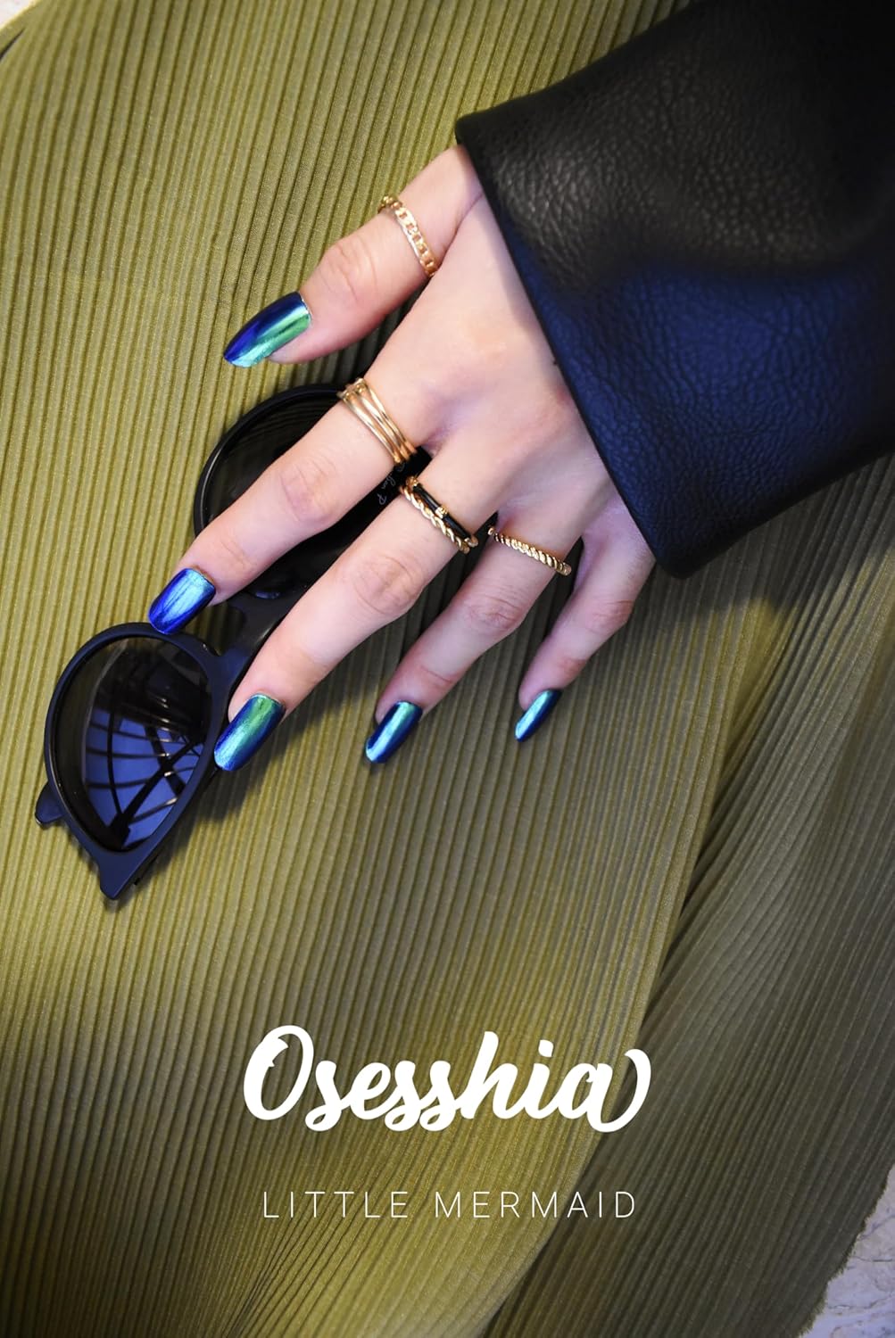 Semi Cured Gel Nail Strip Starter Kit - 60 Nail Stickers, UV Lamp & Tools for Salon Quality Christmas Nails