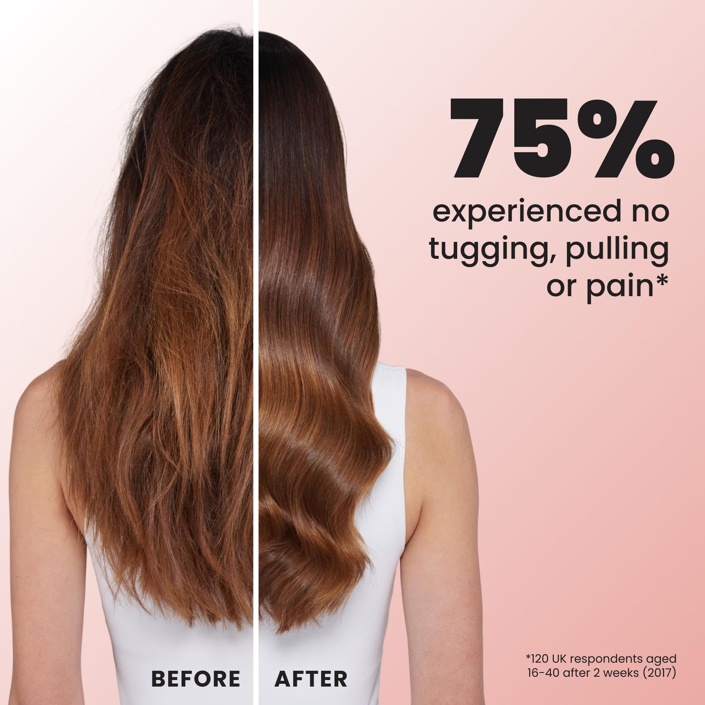 Tangle Teezer Ultimate Detangler Brush for Wet & Dry Hair, Eliminates Knots & Reduces Breakage for Straight to Wavy Hair Types, Apricot Blaze