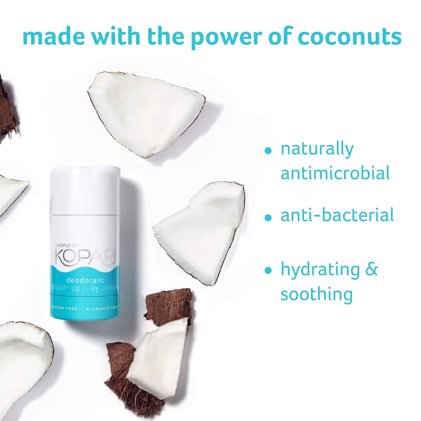 Kopari Hydrating Body Wash & Original Deodorant | Non-Toxic, Paraben-Free, Organic Coconut Oil