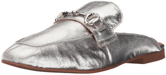 STEVEN by Steve Madden Women's Razzi Slip-on Loafer, Silver, 6 M US