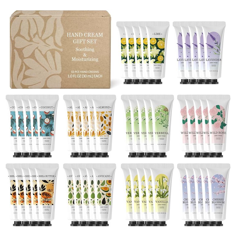 Green Canyon Spa Hand Lotion - Mini Travel Size Creams | 50 Pack Bachelorette Party Favors & Gifts for Women