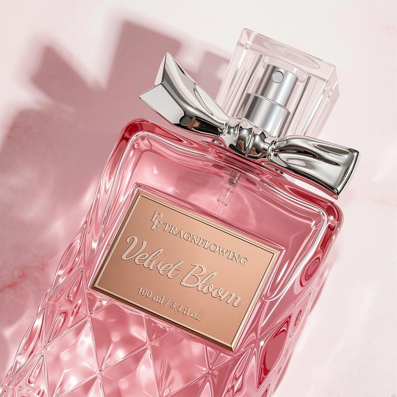 Perfume for Women, Alcohol-Free Long Lasting Floral Fragrance, Light & Soft Scent with Rose, Jasmine & Peony, Peach, Patchouli & Musk Base, 100ml / 3.4 fl oz, Gift for Women & Moms (Velvet Bloom)