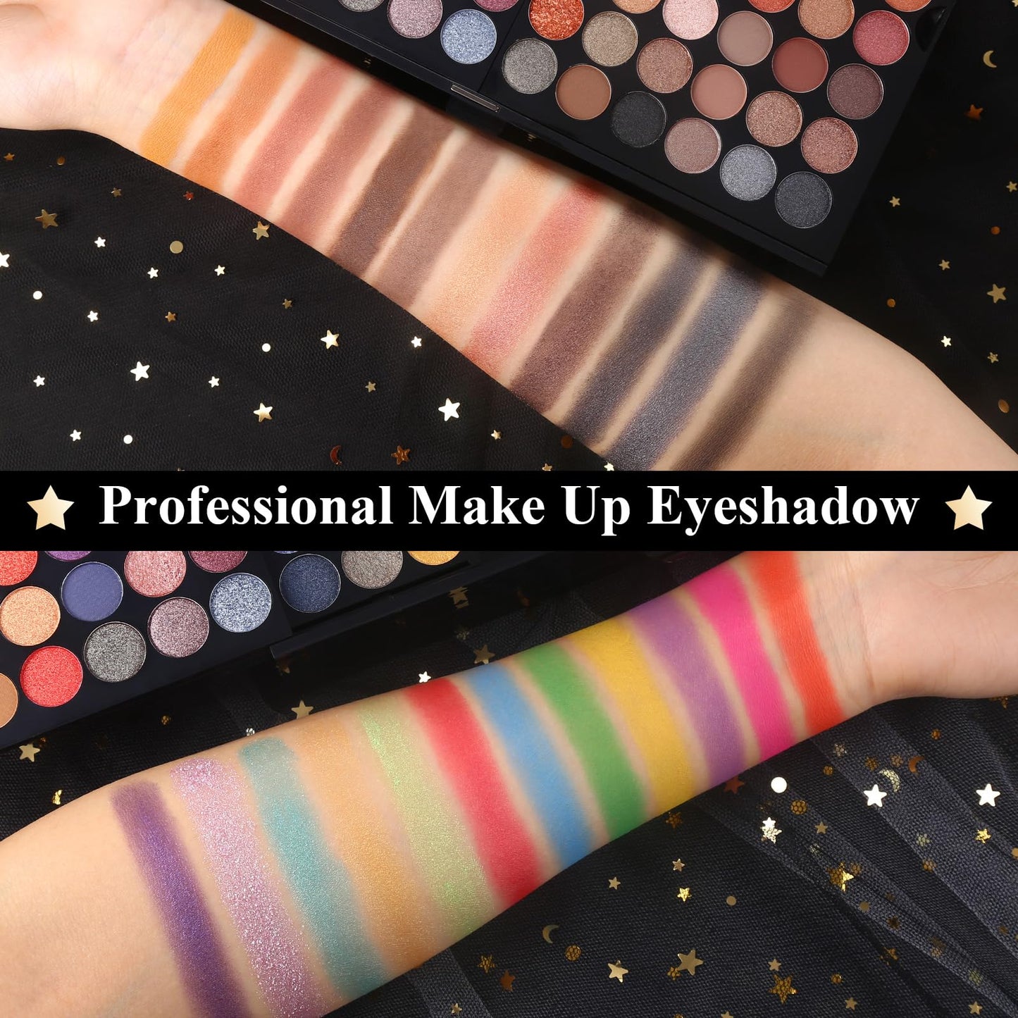 Professional Makeup Kit for Women with Mirror All In One Makeup Gift Set for Teens 180 Color Eyeshadow Palette 2 Blush 2 Powder 1 Eyeliner 4 Eyebrow Make Up Sets Matte Shimmer Mixing Pallet Eye Shadow