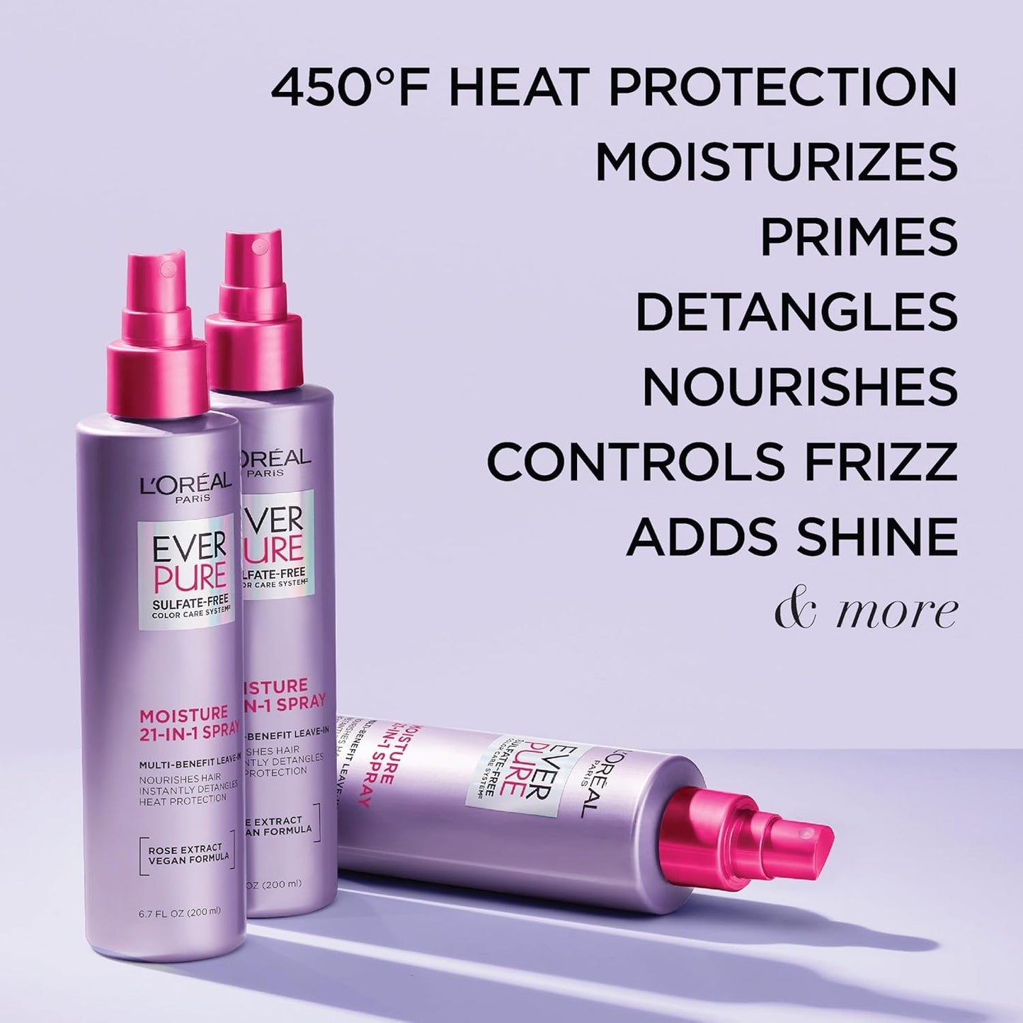 L'Oreal Paris 21-in-1 Leave-In Conditioner Spray - Sulfate-Free, Vegan | 6.8 fl oz