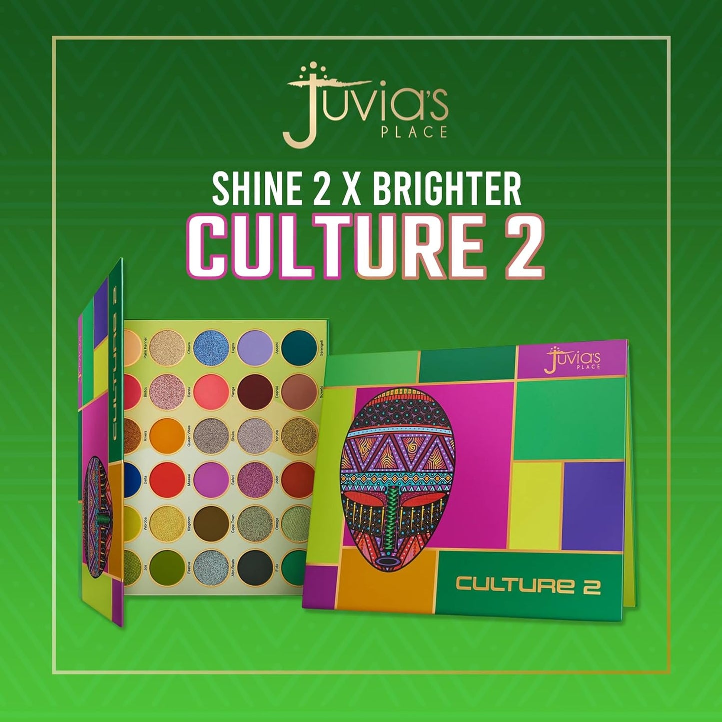 Juvia's Place Culture 2 - 30 Color Eye Shadow Palette | Long-Lasting High Pigment Matte & Shimmer Shades