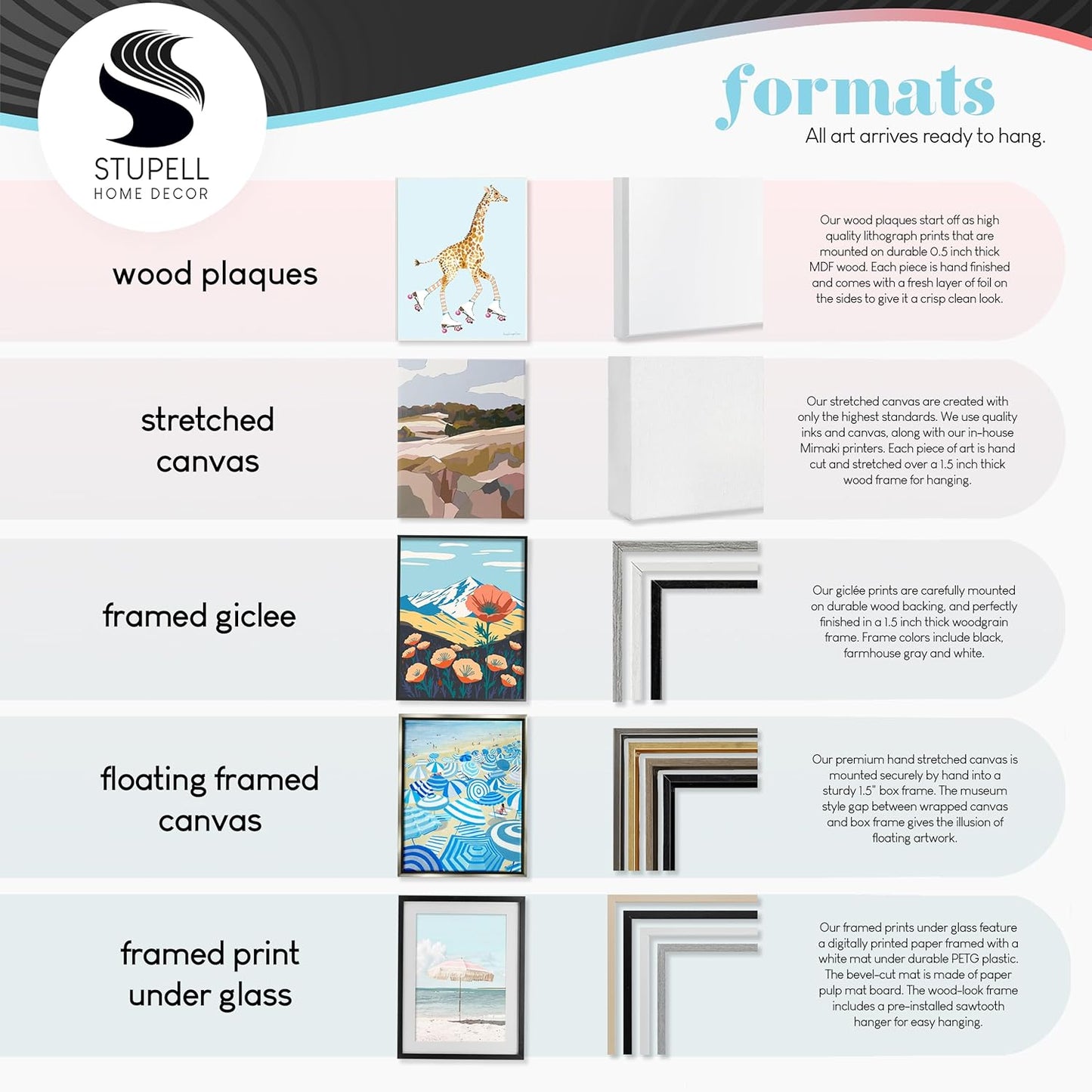 Framed Giclee Art - Makeup Nail Polish Brush Cyan Drip | 16x20 Inches, Easy to Hang