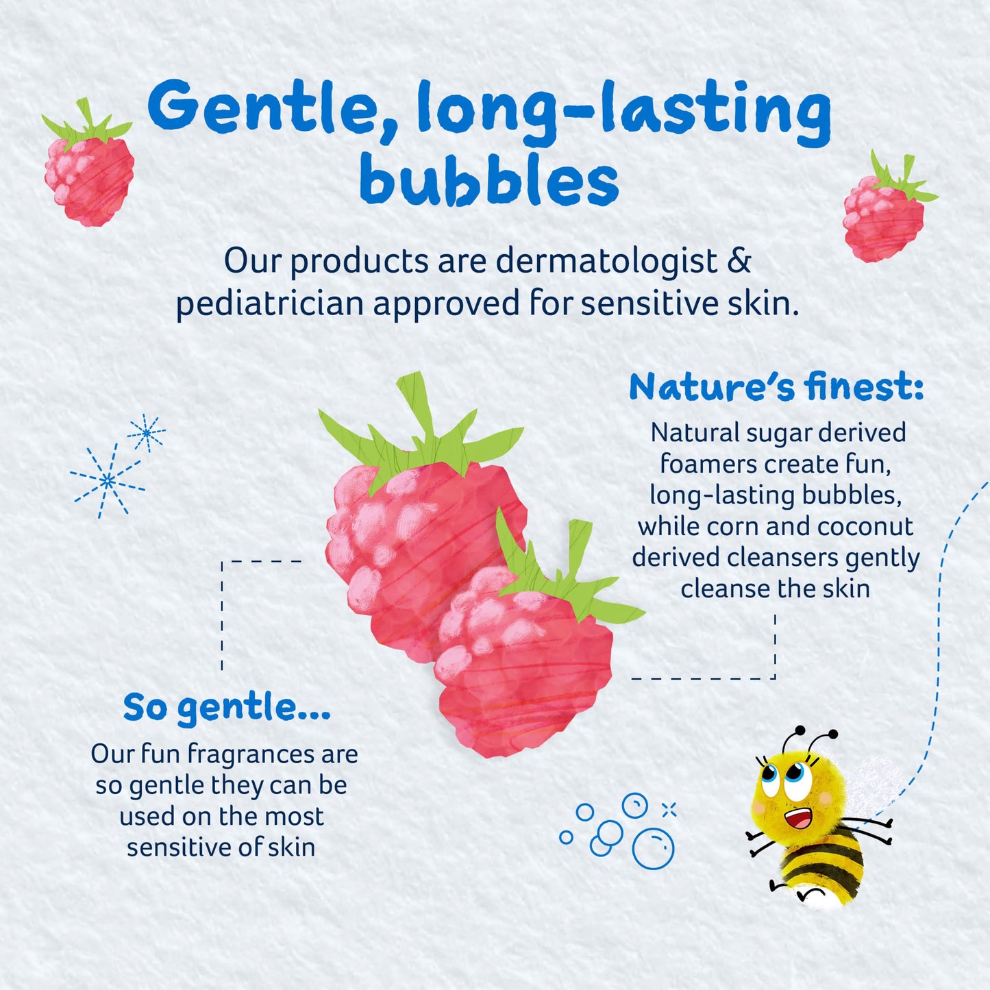 Childs Farm, Kids Bubble Bath for Dry, Sensitive Skin, Organic Raspberry, Gently Cleanses & Soothes, Vegan, Cruelty-Free, 8.4 fl oz