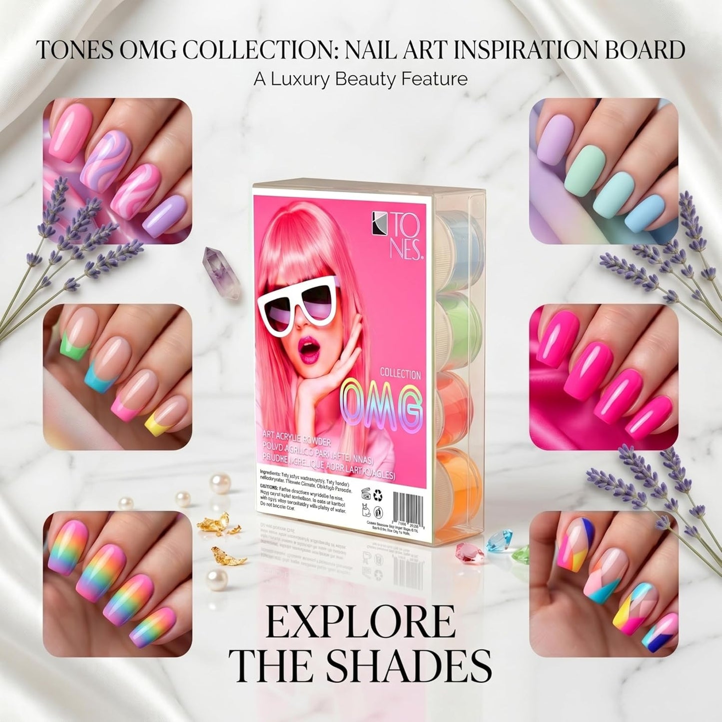 Acrylic Nail Powder Collection - Professional Salon Grade Formula for Long-Lasting Wear | 12 Premium Shades for French Tips & Seamless Sculpting