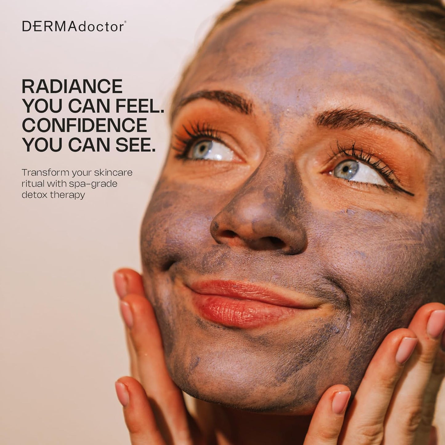 DERMAdoctor Clay Mask - Bentonite & Kaolin Clay Facial Detox | Pore Minimizer, Illuminator - 1.69 oz