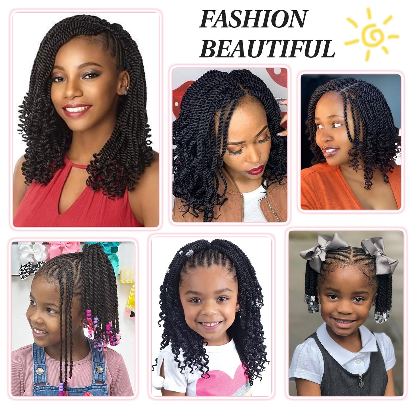 VIOLET Senegalese Twist Crochet Hair For Black Women 24 Inch Pretwisted Long Crochet Hair Pre Looped 30 Strands A Pack Crochet Braids For Black Women 9 Packs Small Crochet Twist Hair (24 Inch,1B)