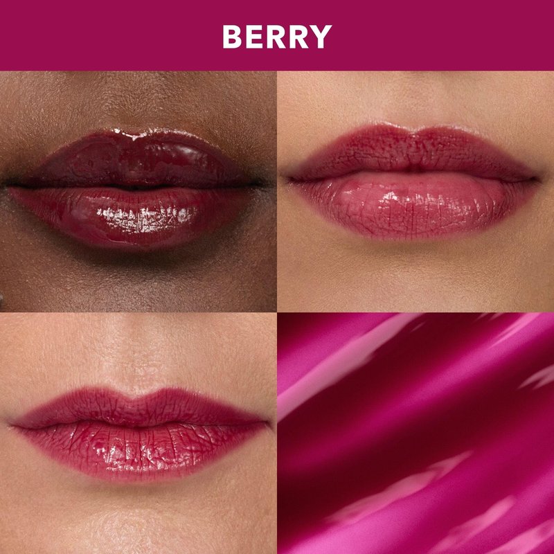 Dr Dennis Gross DermInfusions Plump + Repair Tinted Lip Treatment, Berry - Visibly Plumps & Defines Lips with Hyaluronic Acid & Peptides - Repairs Moisture Barrier - 4 mL