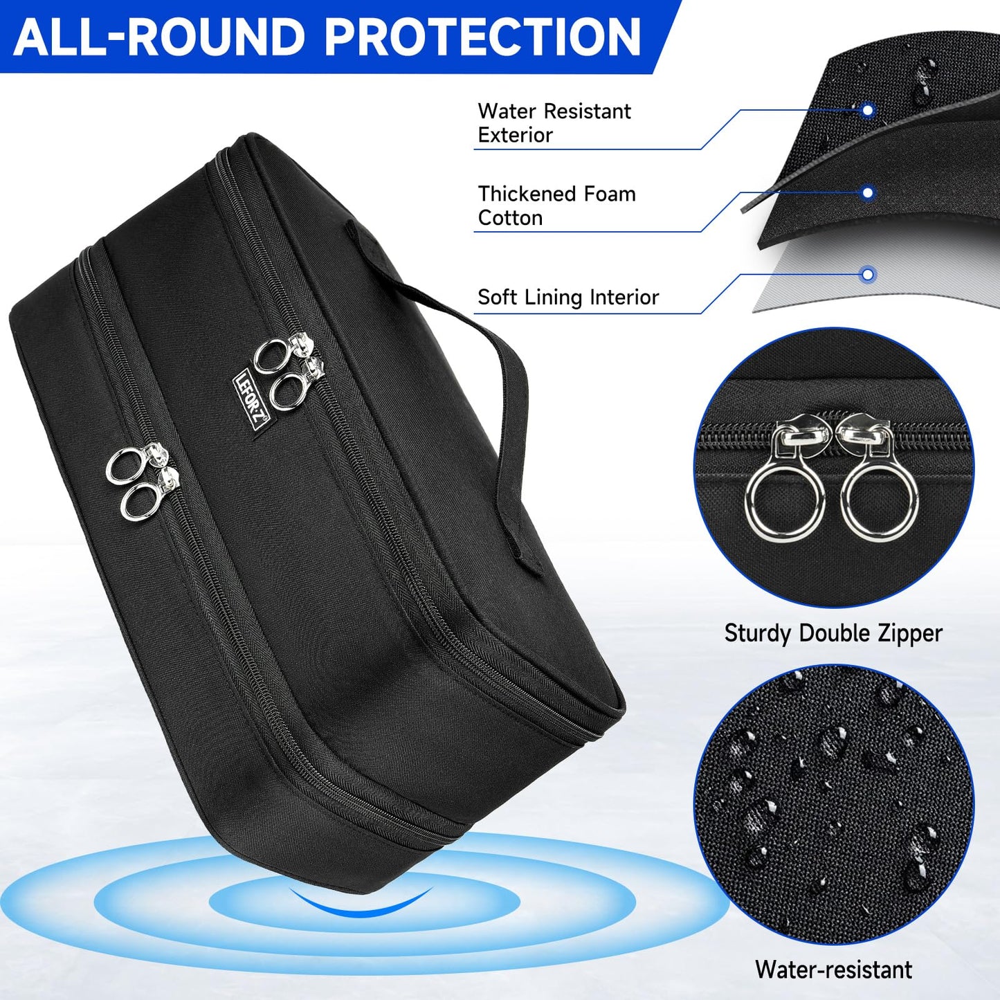 Travel Carrying Case Compatible with Shark Glam/Shark Flexstyle/FlexFusion
