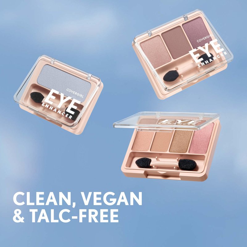COVERGIRL - Eye Enhancers 4-Kit Eyeshadow, silky, sheer formula, double ended applicator, 100% Cruelty-free