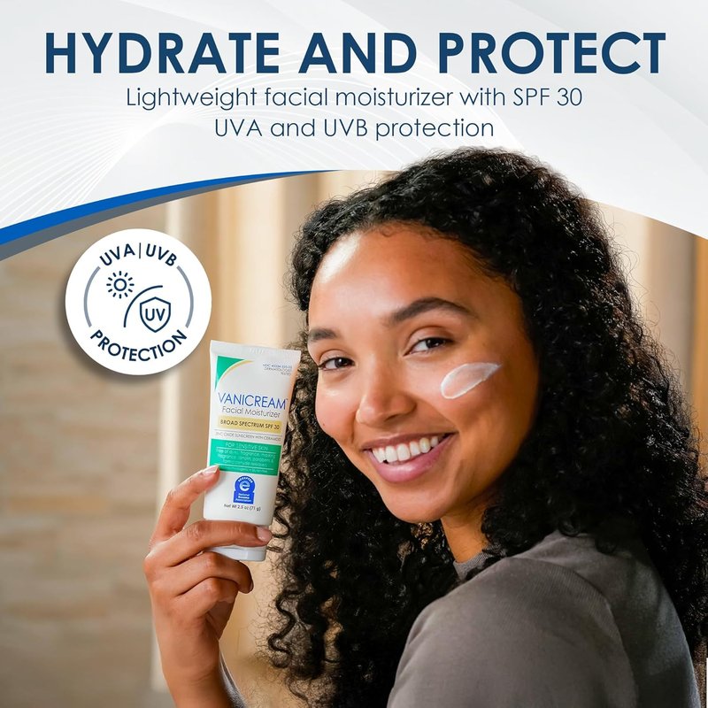 Vanicream Facial Moisturizer SPF 30 - Broad Spectrum Protection | 2.5 Fl. Oz.