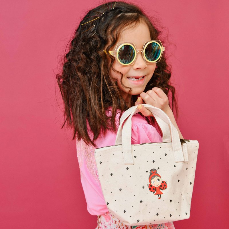 Miss Nella special edition GIRLY GIRL kids makeup & nail polish set for little girls, Hypoallergenic, Dermatologically tested, Non toxic, Canvas cosmetic bag, safe and fun