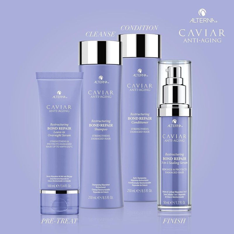 Alterna CAVIAR Anti-Aging Bond Repair Shampoo - Strengthens & Repairs Brittle Hair | Sulfate-Free Formula