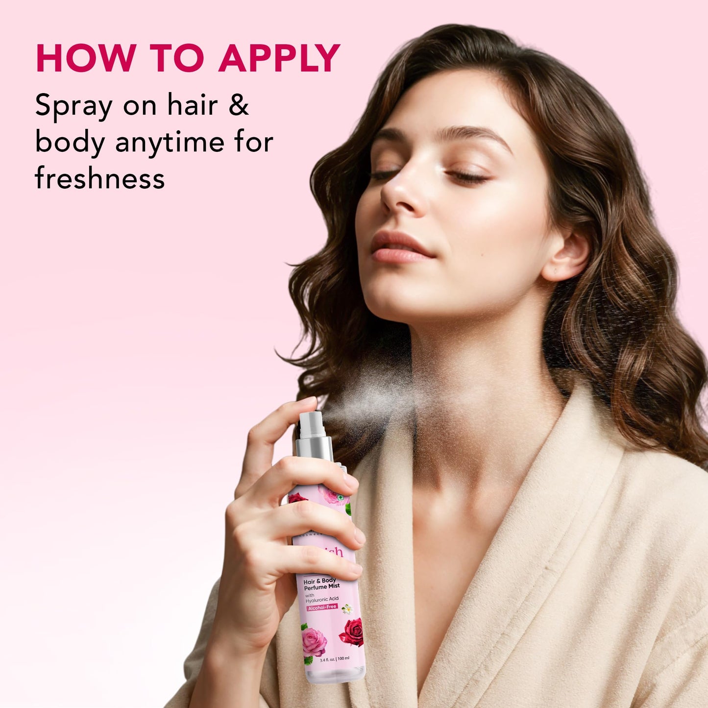 Botanic Hearth Eau Fraiche Hair Perfume & Body Mist, Long-Lasting Hair Deodorizer & Body Scent for Women & Men, Alcohol-Free Clean Fragrance Hair Spray For Everyday Wear, All Day Freshness