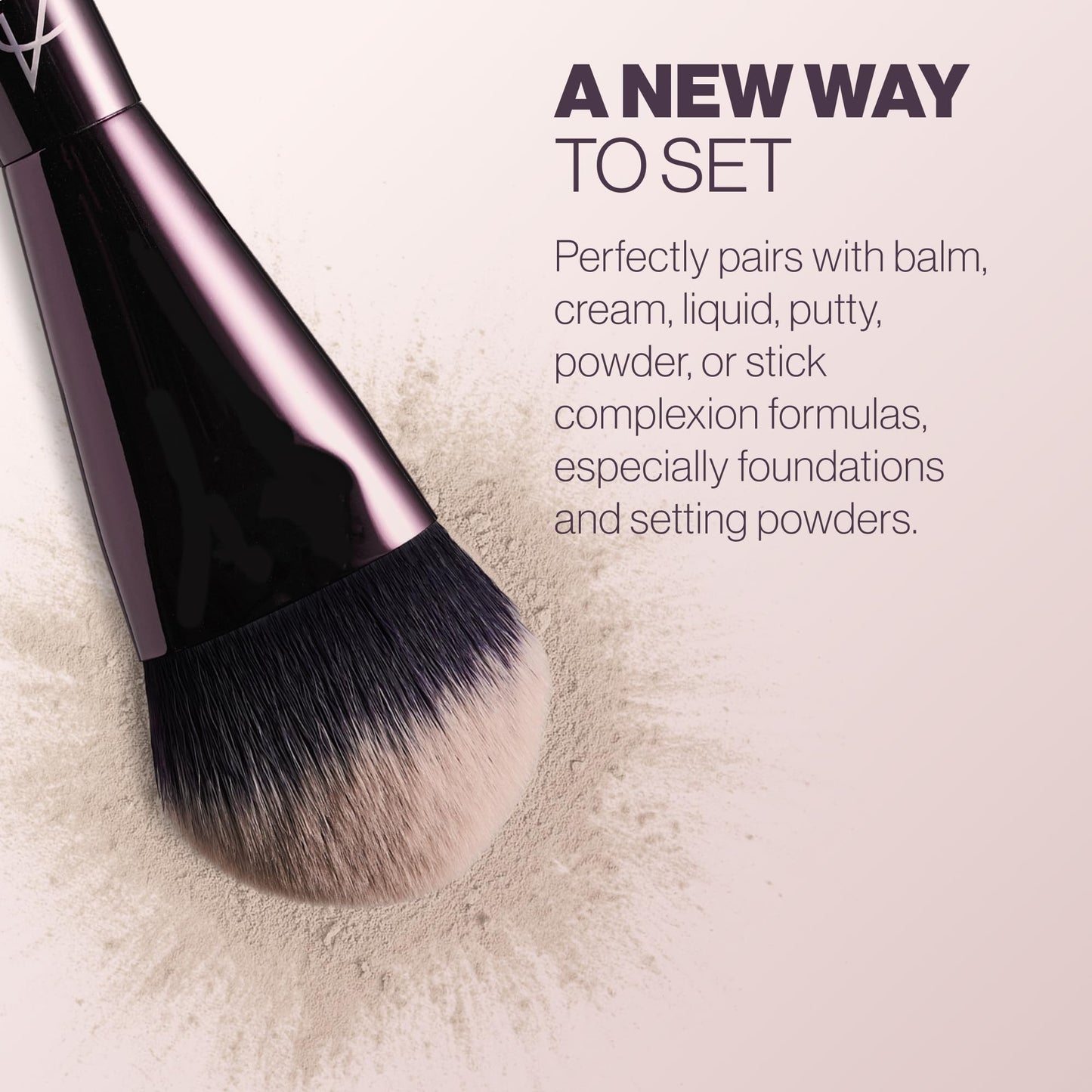 Anisa Beauty Cover & Set Makeup Brush | Professional Foundation, Cream & Powder Brush for Setting and Sculpting with Dense Angled Blending Tip for a Smooth, Flawless Complexion