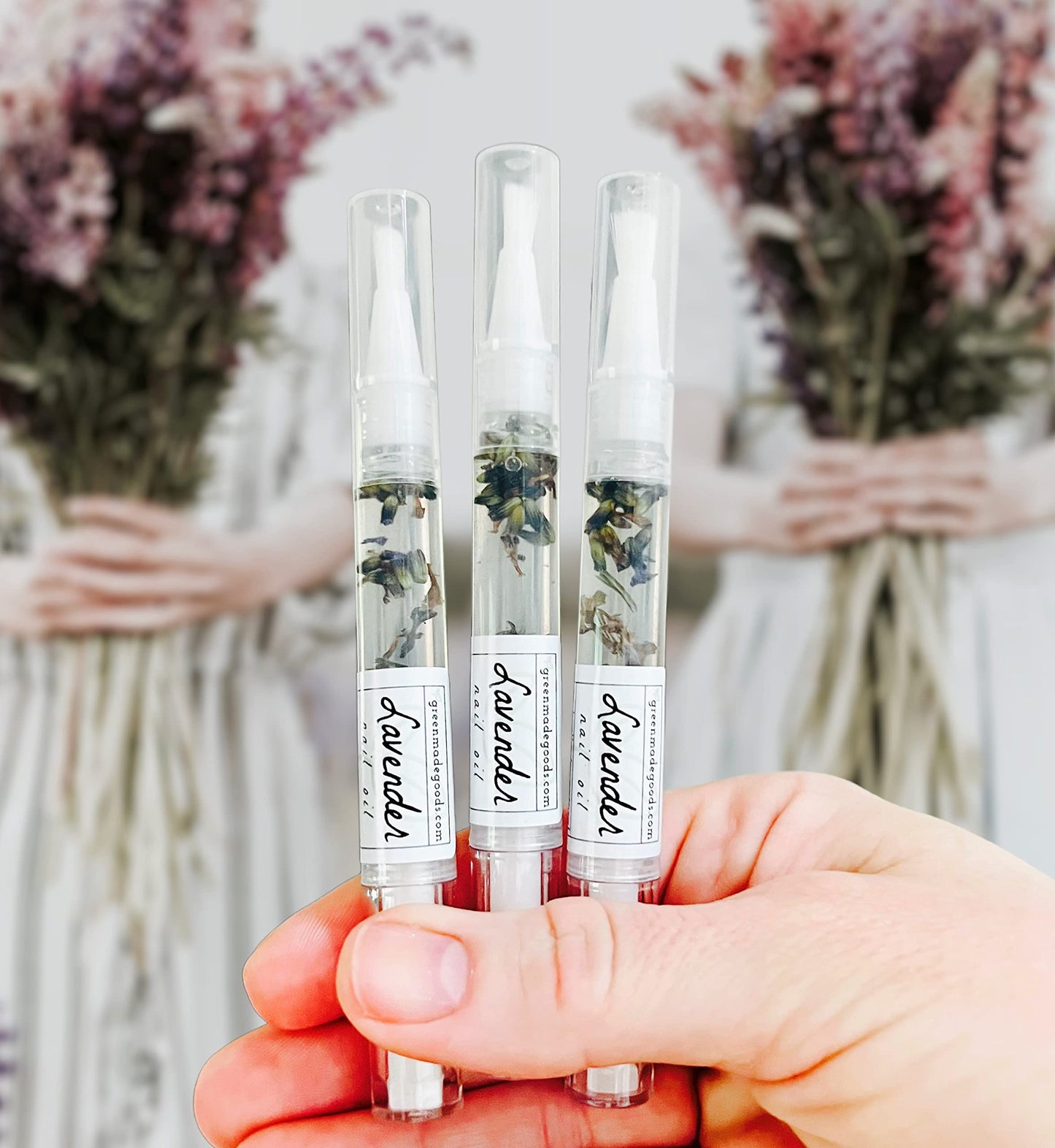 Greenmade goods Lavender Cuticle Oil Trio- CLEAN BEAUTY AWARD WINNER- Professional Manicure and Pedicure Set- Nourishes, Strengthens, Protects (Pack of 3)