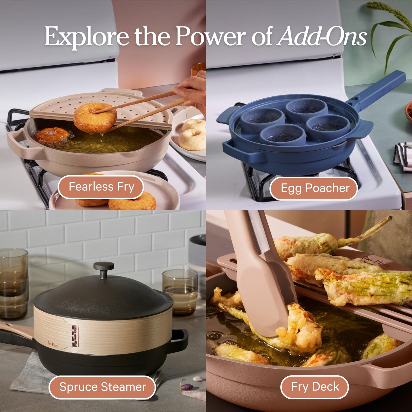 Our Place Always Pan 2.0 | 10.5" Ceramic Pan with Modular Lid, Steamer Basket & Spatula | Patented 10-in-1 Nonstick, Non-Toxic Cookware Made Without PFAS | Induction & Oven-Safe up to 450°F | Sage