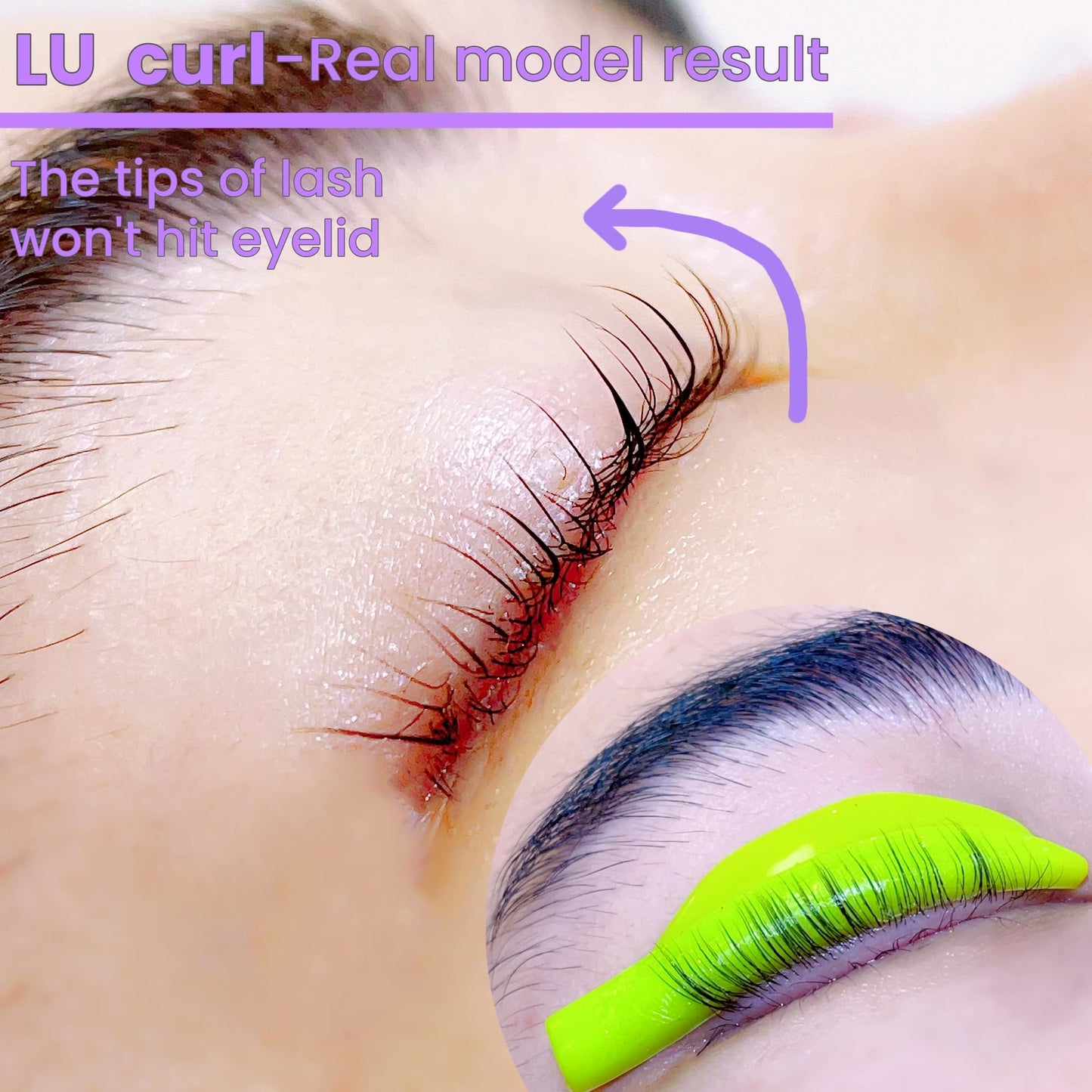 Lash Lift Shields LU Curl 10 Size Lifting Pad Rapid Eyelash Shield Shiny Perm Rods Make Eyes Natural Mint Green Perming Guards Curl Flexible Pads Extreme Rod 100 Use Elastic Lami Perming Roller