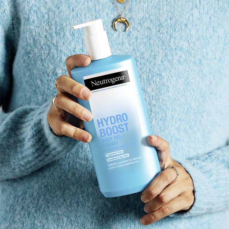 Neutrogena Hydro Boost Body Gel Cream With Hyaluronic Acid, Hydrating Body Lotion For Dry Skin, Fragrance-Free Hyaluronic Acid Moisturizer, 16 OZ (Pack of 2)