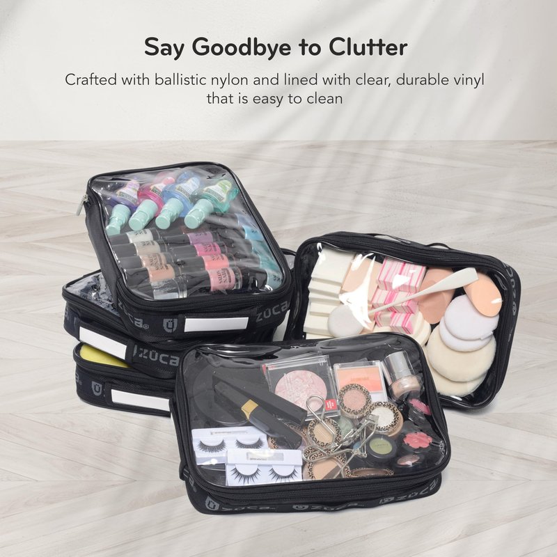 ZUCA Pro & Sport Bag Accessory: Large Artist Utility MakeUp Pouch - Durable, Spacious Cosmetic Storage Solution For Travel & Professional Use