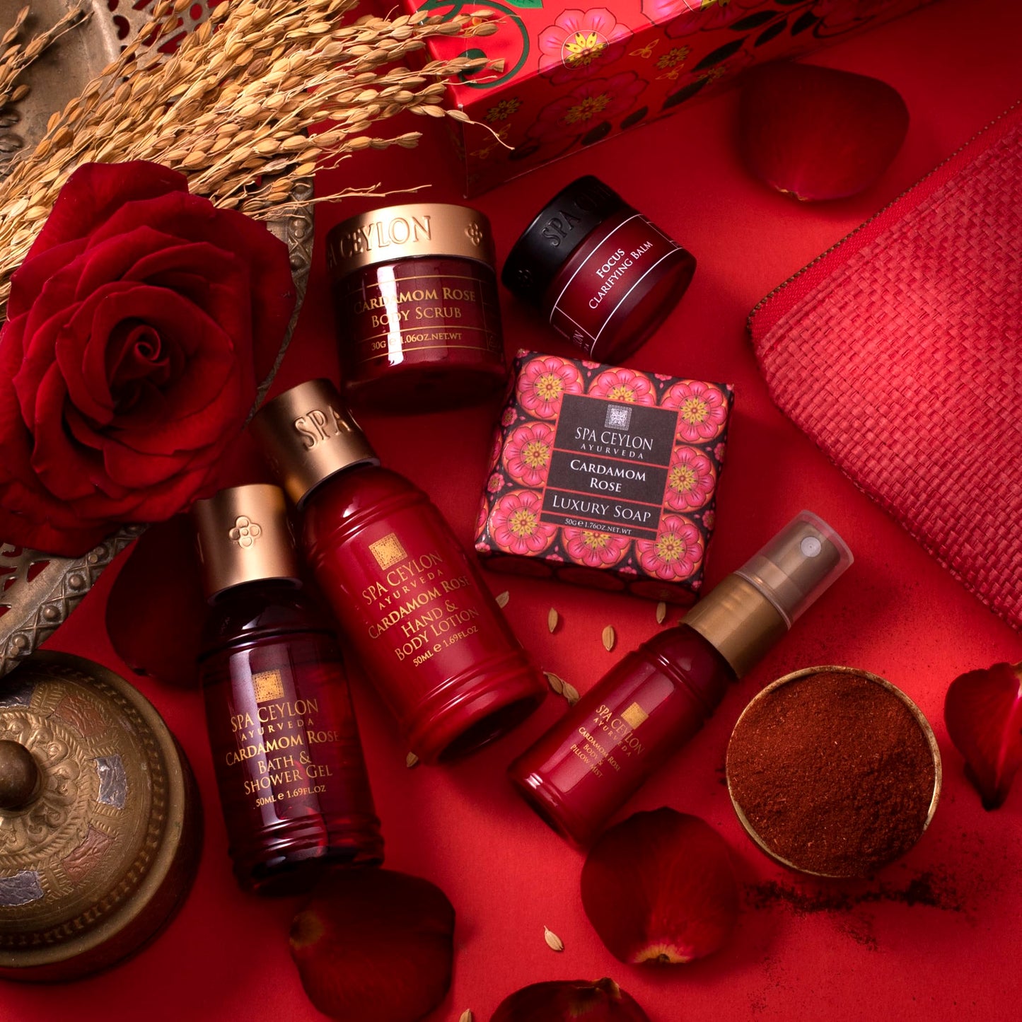 Spa Ceylon Virgin Coconut Home Spa Set | Body Care Set & Mini Travel Bag | Pamper Gift | Organic Bath Products